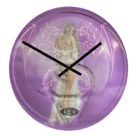 horloge canette féerique